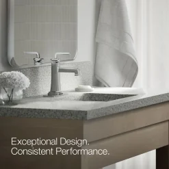 Single-handle bathroom sink faucet, 1.2 gpm