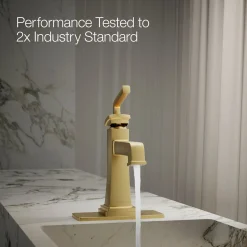 Single-handle bathroom sink faucet, 1.2 gpm