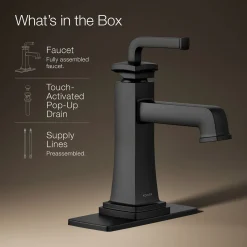 Single-handle bathroom sink faucet, 1.2 gpm