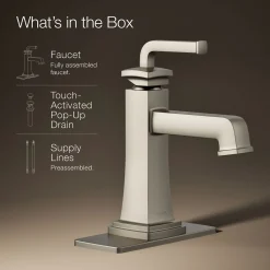 Single-handle bathroom sink faucet, 1.2 gpm