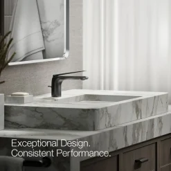 Single-handle bathroom sink faucet, 1.2 gpm