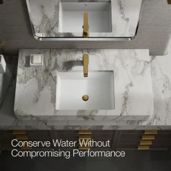 Single-handle bathroom sink faucet, 1.2 gpm