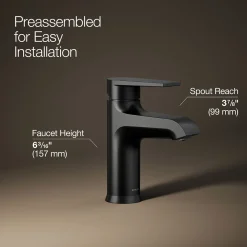 Single-handle bathroom sink faucet, 1.2 gpm