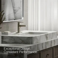 Single-handle bathroom sink faucet, 1.2 gpm