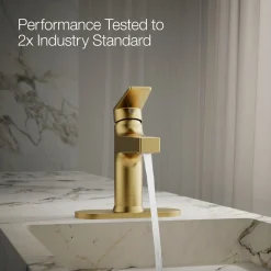 Single-handle bathroom sink faucet, 1.2 gpm