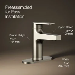 Single-handle bathroom sink faucet, 1.2 gpm