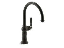 Single-handle kitchen sink faucet