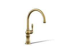 Single-handle kitchen sink faucet