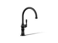 Single-handle kitchen sink faucet