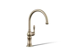 Single-handle kitchen sink faucet