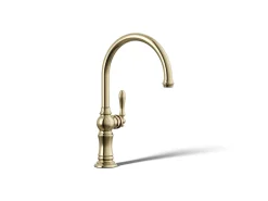 Single-handle kitchen sink faucet