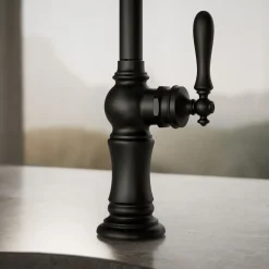 Single-handle kitchen sink faucet