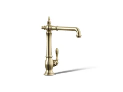 Single-handle kitchen sink faucet