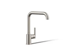 Single-handle kitchen sink faucet
