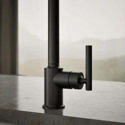 Single-handle kitchen sink faucet