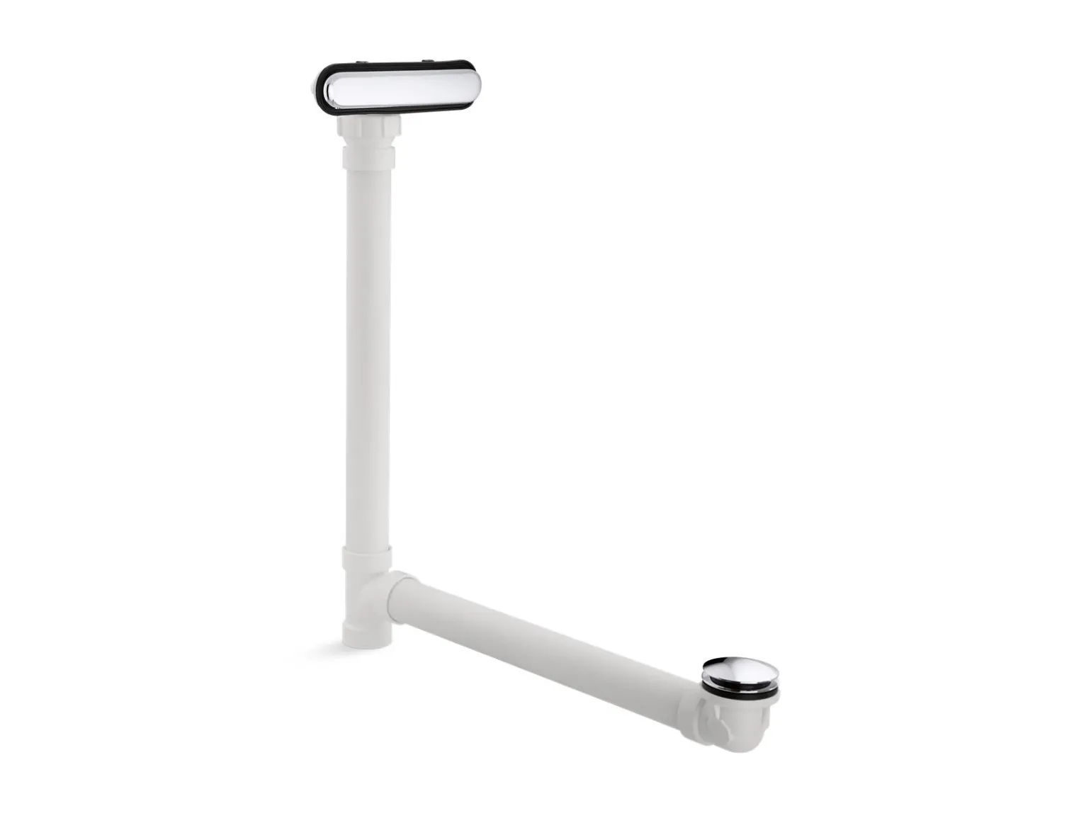 Slotted overflow bath drain