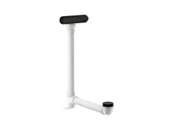 Slotted overflow bath drain