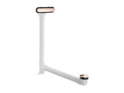 Slotted overflow bath drain