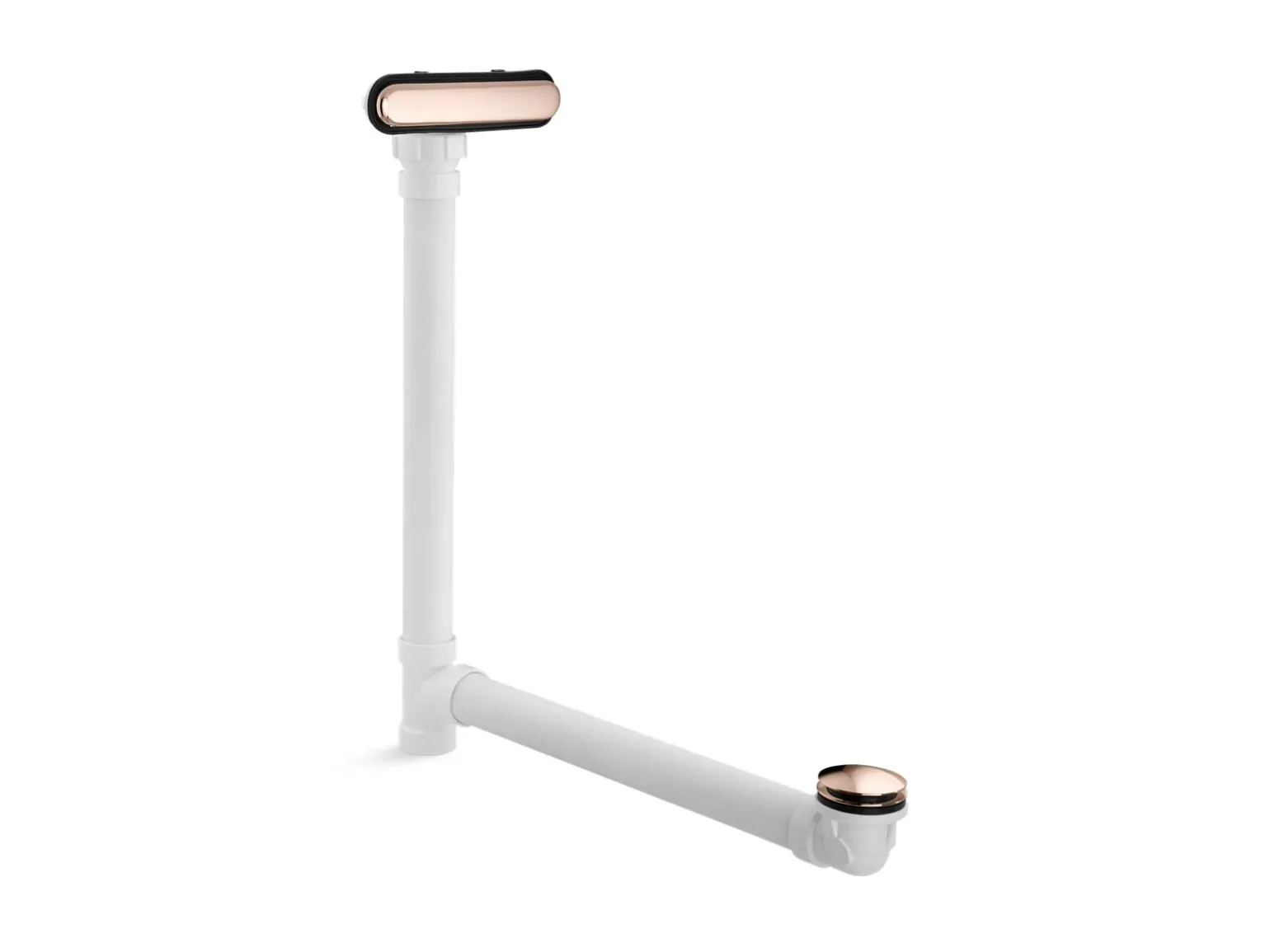 Slotted overflow bath drain