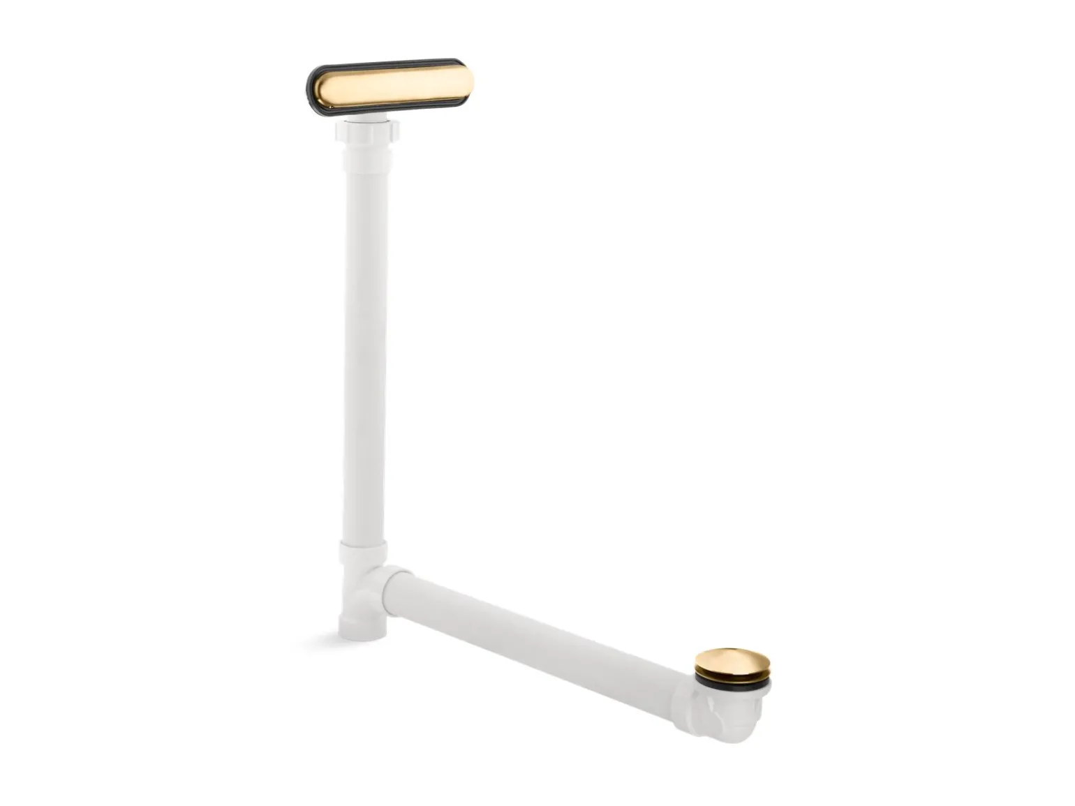 Slotted overflow bath drain