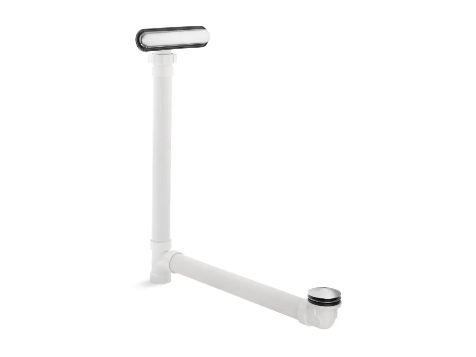 Slotted overflow bath drain