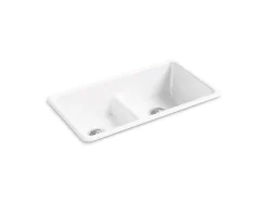 Smart Divide® 33" top-/undermount double-bowl kitchen sink