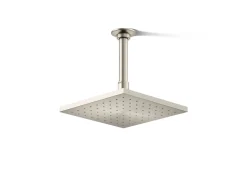 Square 8" single-function rainhead, 2.5 gpm