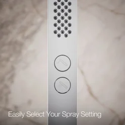 Square two-function handshower, 2.5 gpm