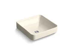 16-1/4" square vessel bathroom sink