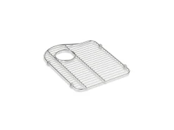 Stainless steel sink rack, 13-1/8" x 16-7/8", for left-hand bowl
