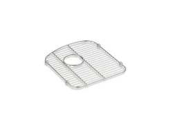Stainless steel sink rack, 13-1/2" x 15-1/4", for right-hand bowl