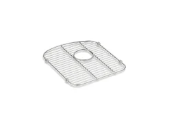 Stainless steel sink rack, 13-1/2" x 15-3/8", for left-hand bowl