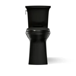 Tall ContinuousClean two-piece elongated toilet with skirted trapway, 1.28 gpf