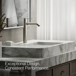 Tall single-handle bathroom sink faucet, 1.2 gpm
