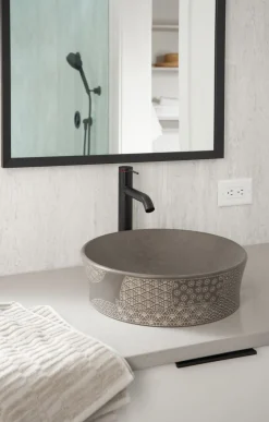 Tall single-handle bathroom sink faucet, 1.2 gpm
