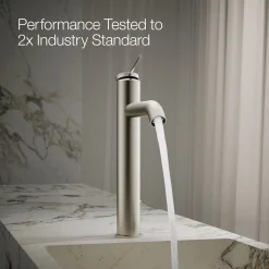 Tall single-handle bathroom sink faucet, 1.2 gpm