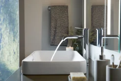 Tall single-handle bathroom sink faucet, 1.2 gpm