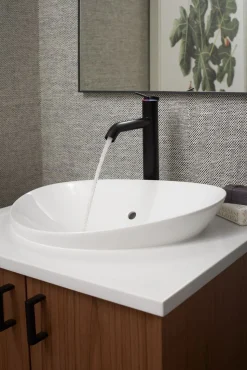 Tall single-handle bathroom sink faucet, 1.2 gpm