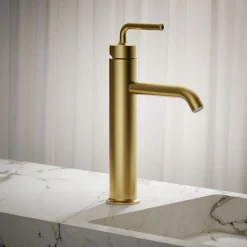 Tall single-handle bathroom sink faucet with Lever handle, 1.2 gpm