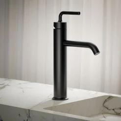 Tall single-handle bathroom sink faucet with Lever handle, 1.2 gpm