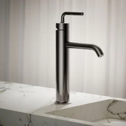 Tall single-handle bathroom sink faucet with Lever handle, 1.2 gpm