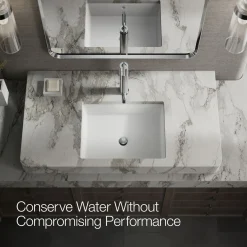 Tall single-handle bathroom sink faucet with Lever handle, 1.2 gpm