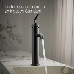 Tall single-handle bathroom sink faucet with Lever handle, 1.2 gpm