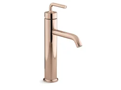 Tall single-handle bathroom sink faucet with Lever handle, 1.2 gpm