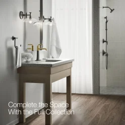 Tall single-handle bathroom sink faucet, 0.5 gpm