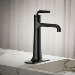 Tall single-handle bathroom sink faucet, 0.5 gpm
