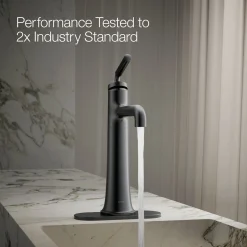 Tall single-handle bathroom sink faucet, 1.2 gpm