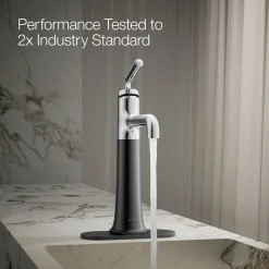 Tall single-handle bathroom sink faucet, 1.2 gpm