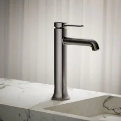 Tall single-handle bathroom sink faucet, 1.2 gpm