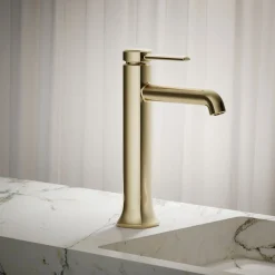 Tall single-handle bathroom sink faucet, 1.2 gpm